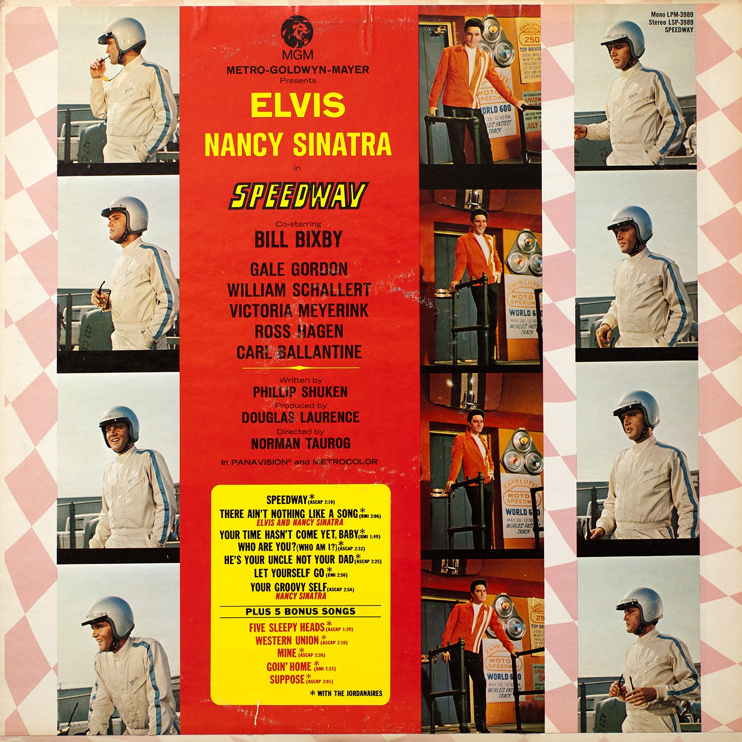 Elvis Presley  Speedway : LP Back